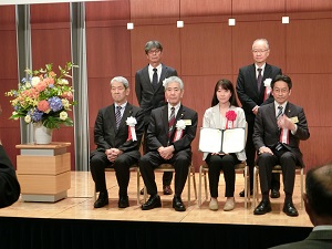 金森紘代氏の受賞写真