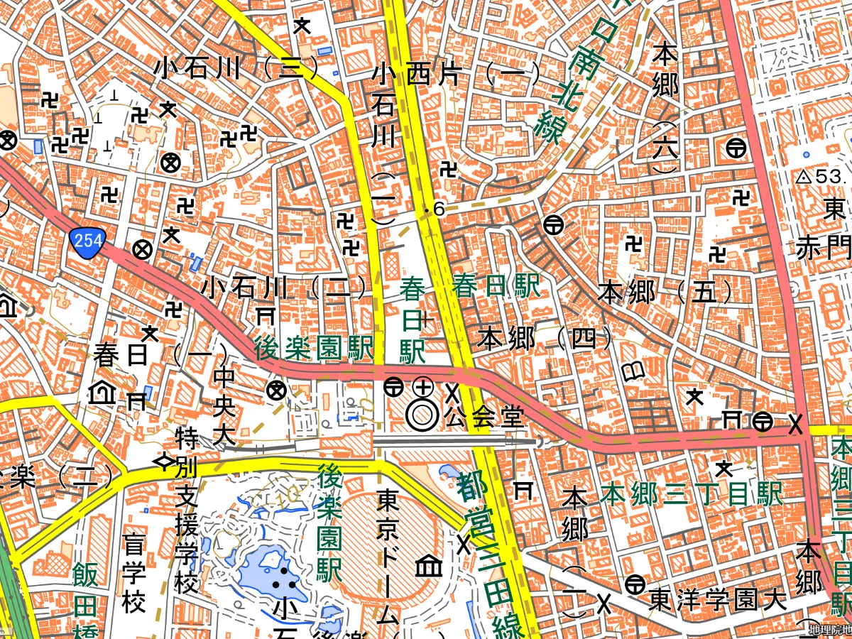 本部の地図