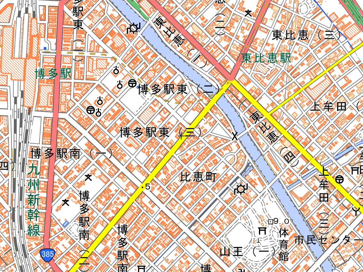 九州支部の地図