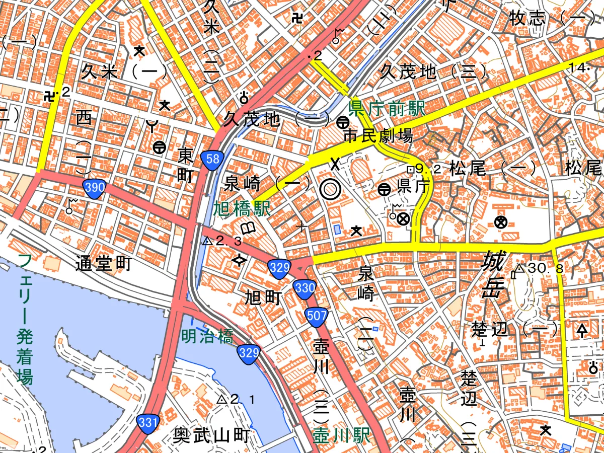 沖縄支部の地図