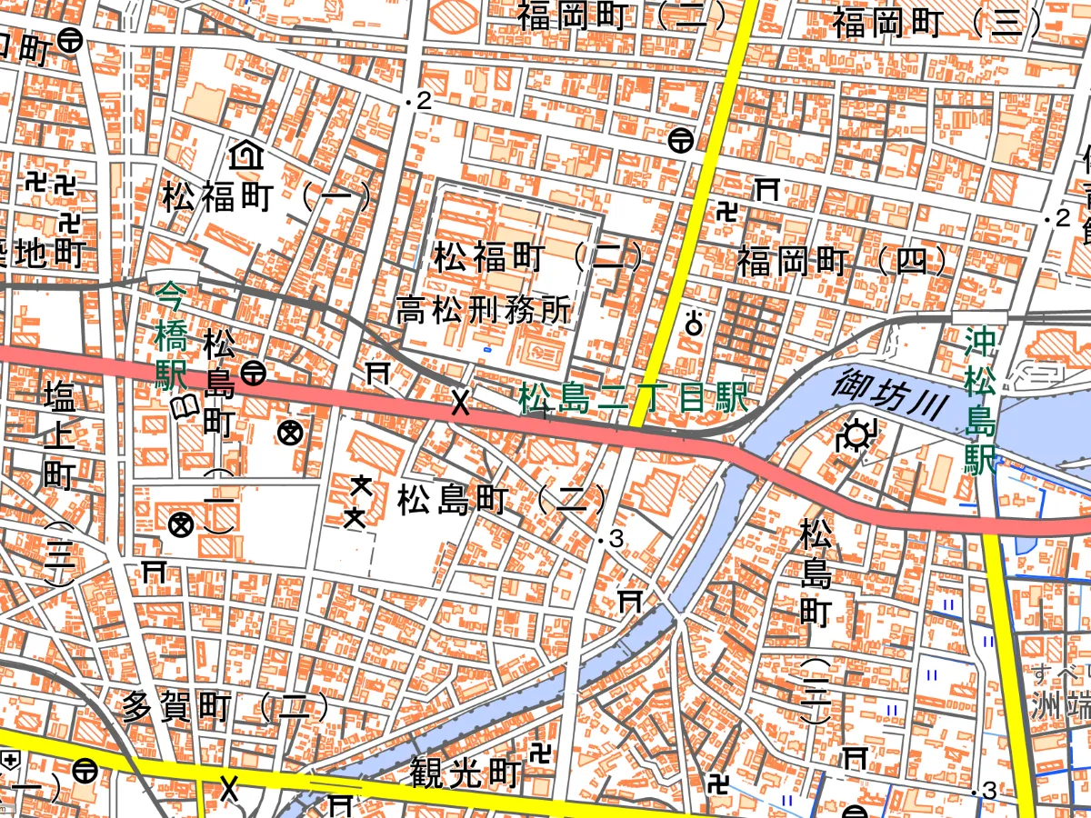四国支部の地図