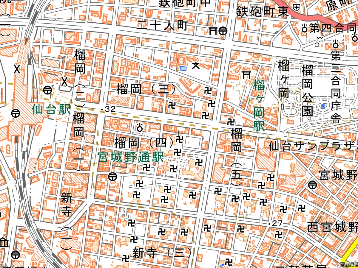 東北支部の地図