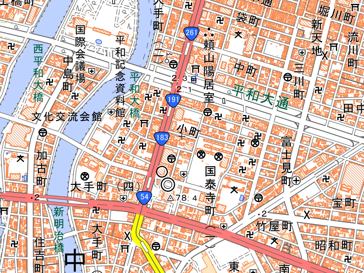 中国支部の地図